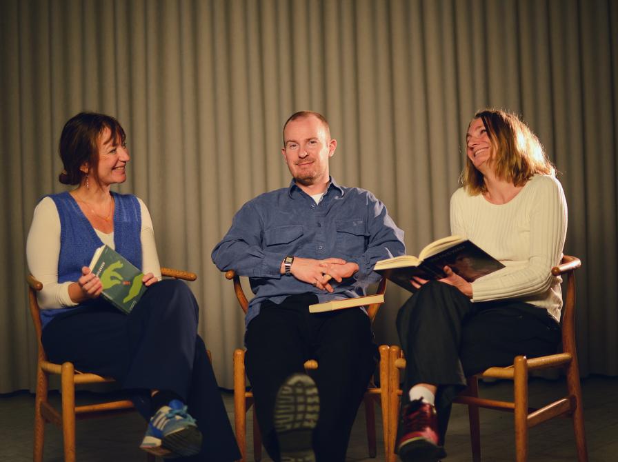 Genlæst værterne Maj, Morten og Helen