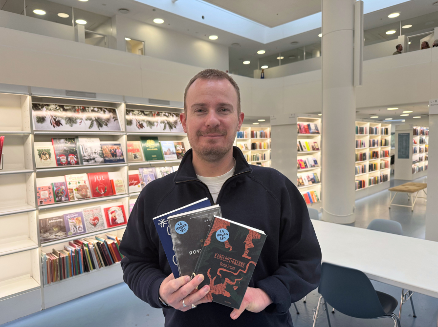 Morten på Gentofte Hovedbibliotek